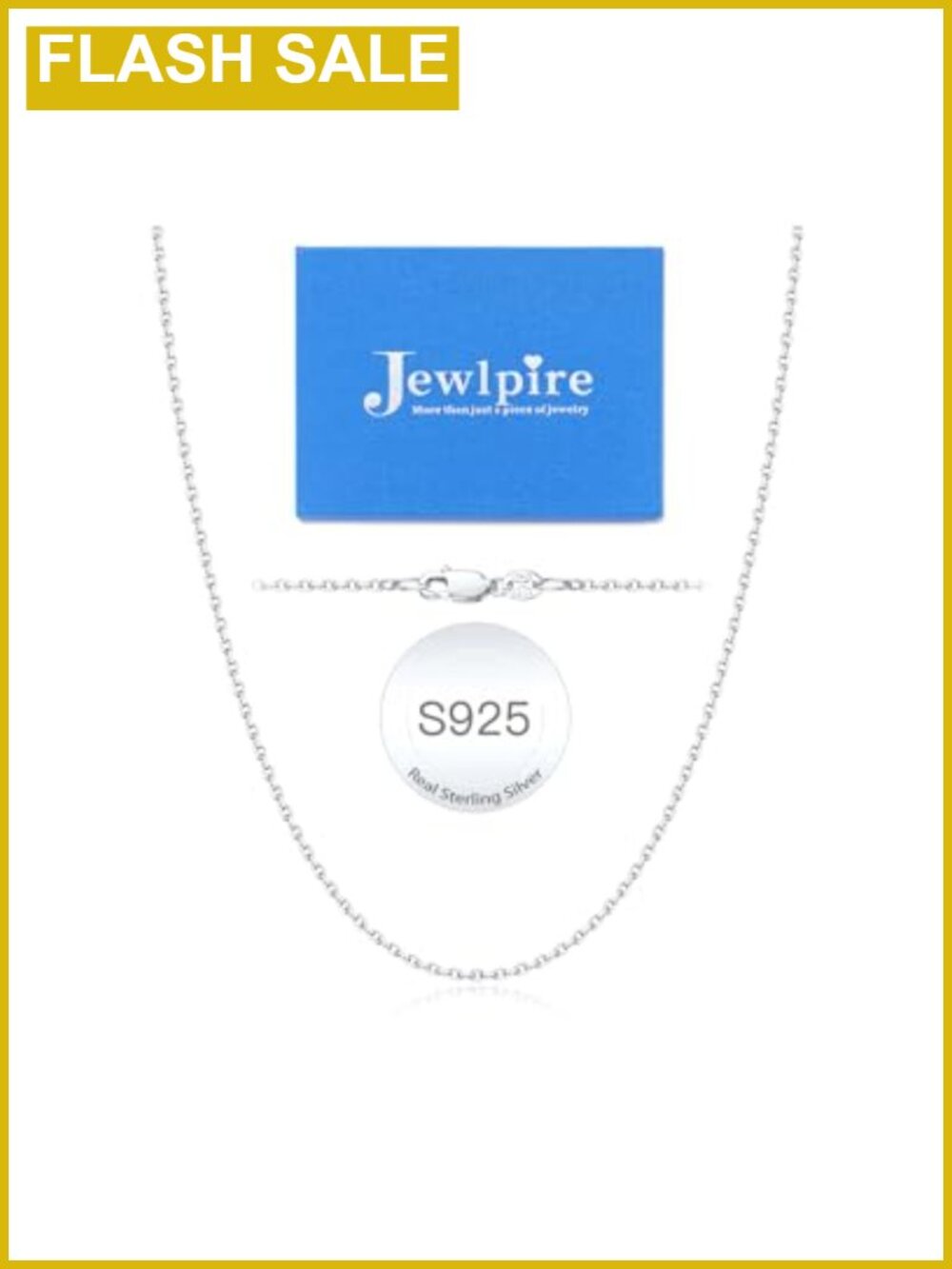 14K Gold Plated 925 Sterling Silver Cable Chain Necklace for Women 20 Inch